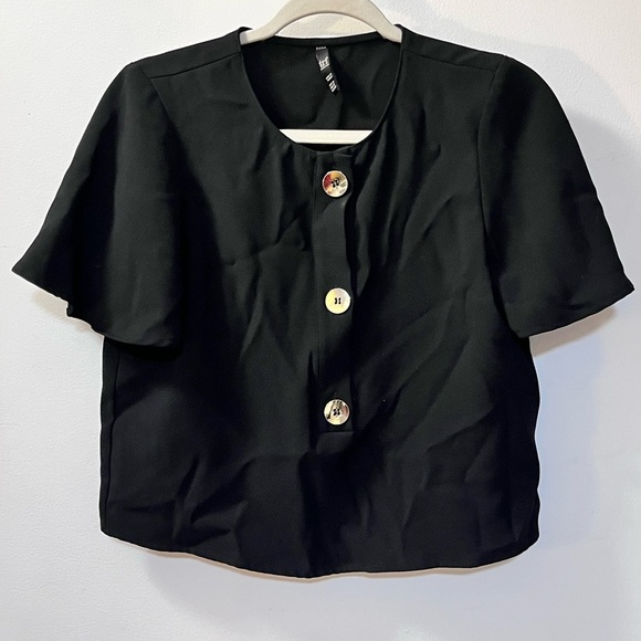 Zara-  Flutter Sleeve Blouse-M - Picture 2 of 4